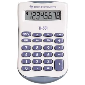 Texas TI-501 calculator blisterpacked