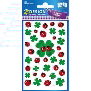 Schmucketikett Avery Zweckform Creative Glückskäfer, bunt, 3 Bl. 