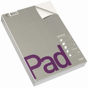 Standardblok, Bantex, Standard pad, A4 hvid, 210x297mm, 60g/m2,