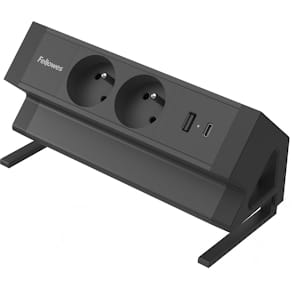 Contactdoos Fellowes Power Desk 2, 2x stopcontact, USB-A&USB-C