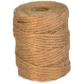 Snor, rullelængde: 55.00 m, Jute, gul Rulle, rullevægt: 0.10 kg