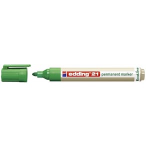 Permanent marker edding EcoLine 21, rund 1,5–3 mm, grøn, 10 stk