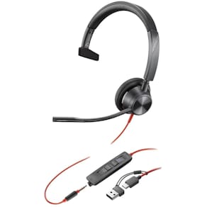 Headset Poly Blackwire 3315 MS, schwarz
