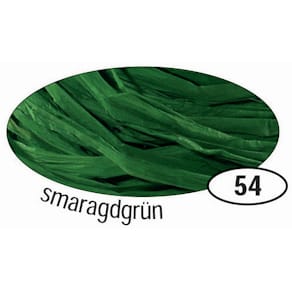 Bast Folia Raffia, matt, smaragdgrün