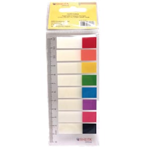 Index-Streifen RHEITA auf Lineal, 8 x 15 Blatt, sortiert