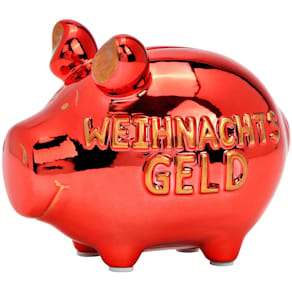 Spardose KCG Weihnachtsgeld, Schwein, klein
