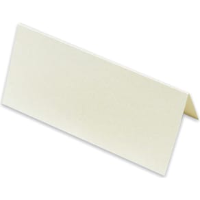 Tischkarte Rössler Paperado, 10 x 10 cm, candle light metallic