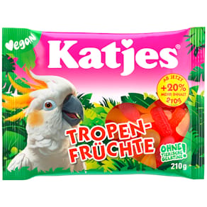 Fruchtgummi Katjes Tropen-Früchte, 210 g