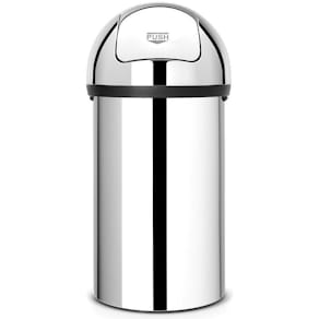 Papperskorg BRABANTIA Push 60L blankstål
