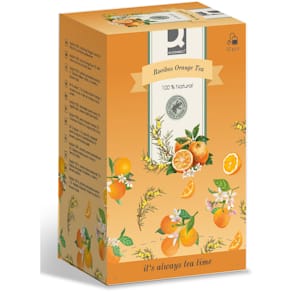 Früchtetee Q-CONNECT Rooibos Orange, 20 Beutel