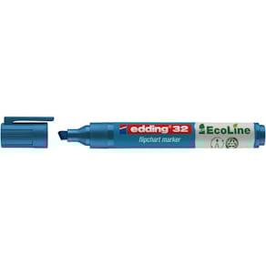 Flipchartmarker edding 32 EcoLine, 1–5 mm, blau