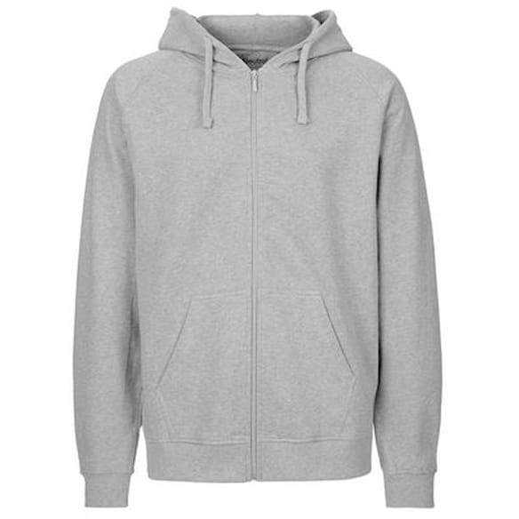 Hoodie zip NEUTRAL O63301 herr grå S