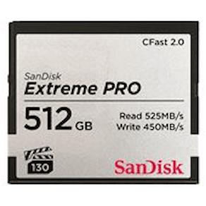 SanDisk Extreme Pro - Flash-minneskort - 512 GB - CFast 2.0