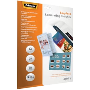 Lamineerhoes Fellowes Admire Easyfold Enhance80, A4, 160 micron, 