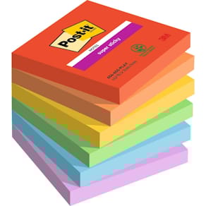 Haftnotizblock Post-it Super Sticky Playful Collection, 76 x 76  