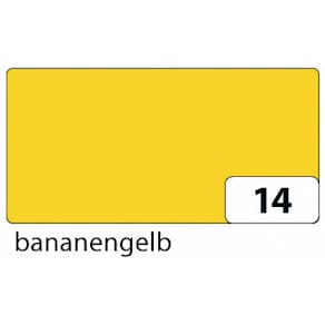 Tonpapier Folia, 50 x 70 cm, 130 g/m², bananengelb, 100 Blatt