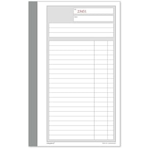 Standardblok, Mayland, Duplicate book hvid, 108x200mm, pakke a