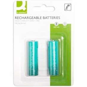 Akkubatterie Q-CONNECT AA/HR6, 2 St.