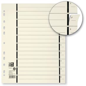 Trennblatt Elba, perforiert, A4, chamois