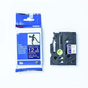 Labeltape Brother metallic/blå, 5 ruller