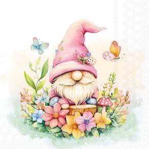 Motivserviette AMBIENTE Charmante Wichtel, 33 x 33 cm