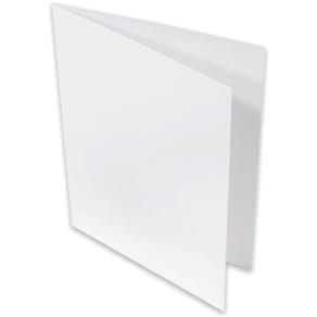 Faltkarte Rössler Paperado, A6 HD, Marble White metallic