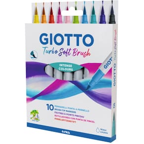 Pinsel-Fasermaler Giotto Turbo Soft Brush, 10er Etui
