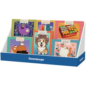 Verkaufskassette Ravensburger Minipuzzle, 12 St, mit Aufsteller