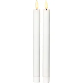 Antikljus STAR T LED Rustic 25cm vit