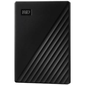 Harddisk WD Passport 1TB HDD sort