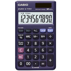 Lommeregner Casio lommeformat, basale funktioner