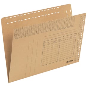 Einstellmappe Leitz, A4, naturbraun