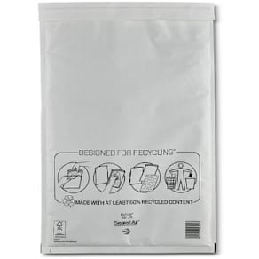 Bubbelpåse J/6 300x440mm vit 100/fp