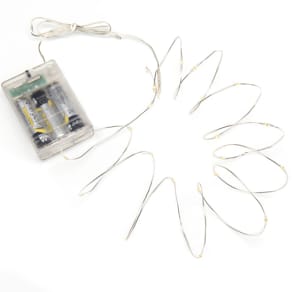 Ljusslinga 40 amber LED 3,9m silver