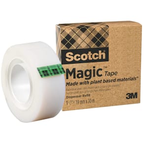 Klebefilm Scotch Magic, transparent, 19 mm x 30 m, 1 Rolle