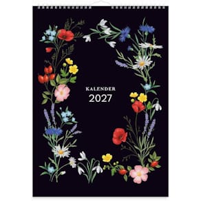 Väggkalender Illustrerad blomster 2027