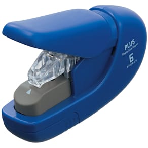 Heftgerät PLUS JAPAN klammerlos, blau