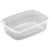 Plastbakke rektangulær 125 ml, PP klar, 108x82x28 mm, 1000 stk