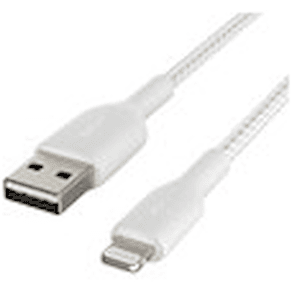 BOOST CHARGE Lightning to USB-A Cable_Braided, 1M, White