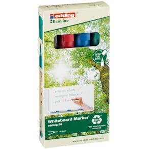 Whiteboardpenna EDDING 28, konisk, 4 färger/fp
