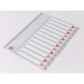 Register Q-Line A4 grå, 15 sæt