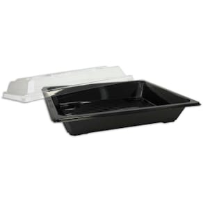 Sushibakke A-PET sort, 215x147x25 mm, 300 stk