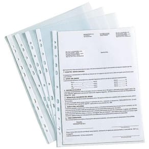 Plastficka NOKI A4 0,09 präg 100/fp