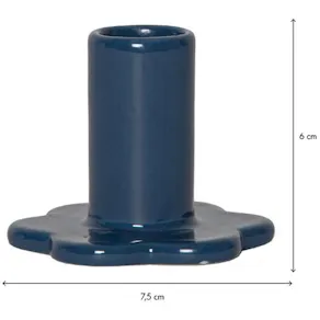 Ljusstake Bloom blå 2/fp