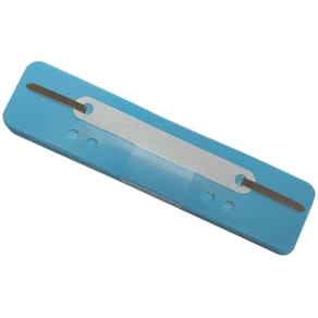 Heftstreifen Q-Connect, PP 34 x 150 mm, 25 St., hellblau