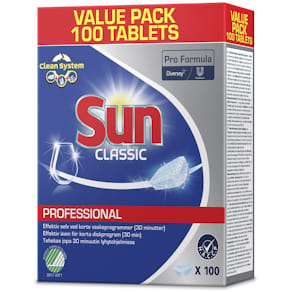 Opvasketabs Diversey Sun Professional, 100 stk