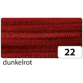 Chenilledraht Folia, 8 mm, 50 cm, 10 St., dunkelrot