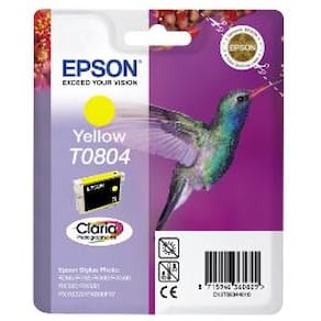 Epson T0804 - 7.4 ml - gul - original - blister