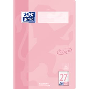 Heft Oxford A4, 16 Blatt, Lineatur 27, pastell koralle, mit Rand