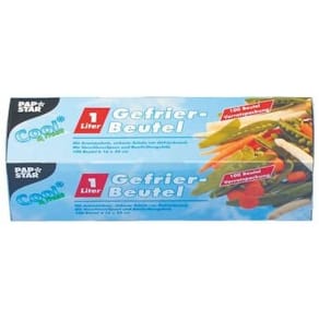 Gefrierbeutel STARPAK, LLDPE, 1 l, 100 Stück